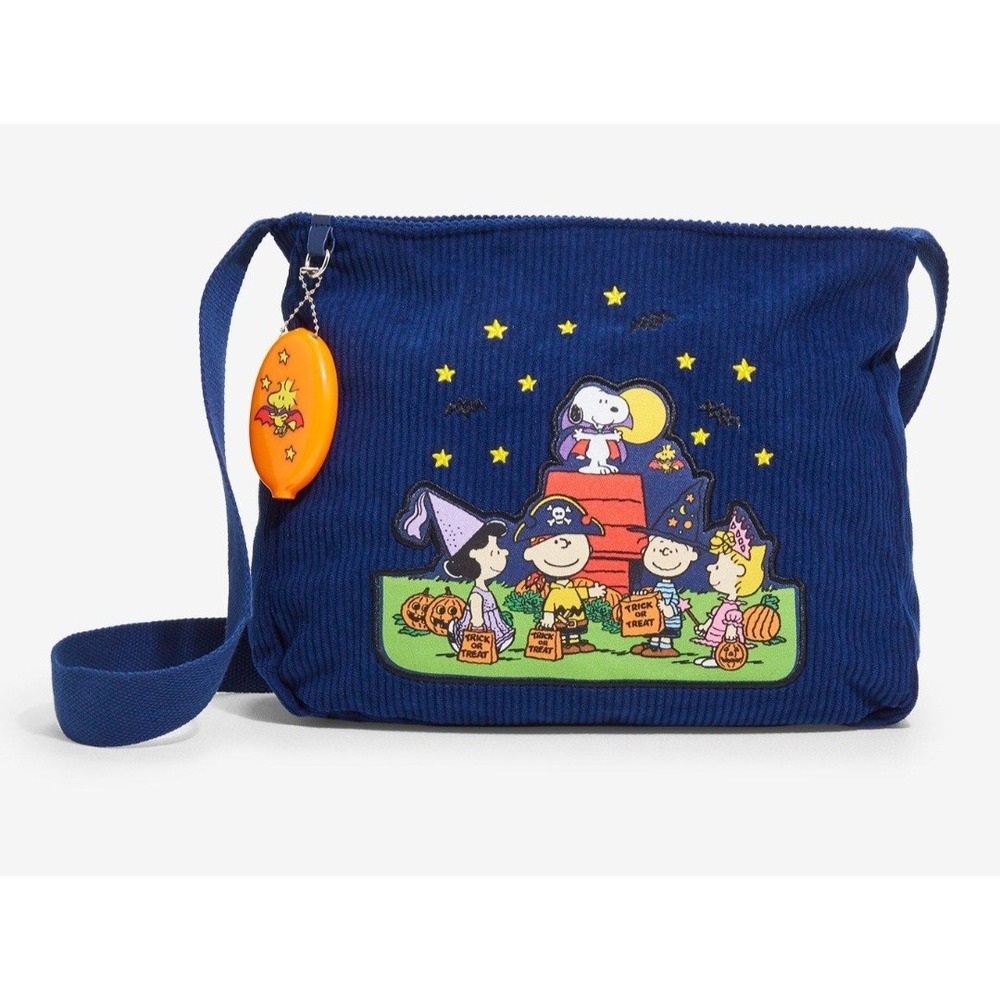 Peanuts Snoopy Charlie Brown Halloween Costumes Corduroy Shoulder Bag & Wallet - Picture 3 of 10